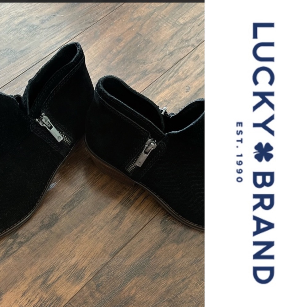 Brand New | Lucky Brand | Black Booties | Size 6.5